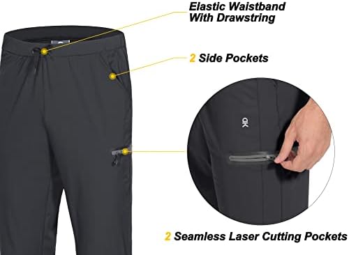  Men's Little Donkey Andy Ultra-Stretch Lightweight Quick Dry Athletic Pants for Travel and Exercise
| Little Donkey And